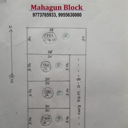 "mahagun Block"  4 Lane Near Sandha Chapra  9 Lac/ Kattha